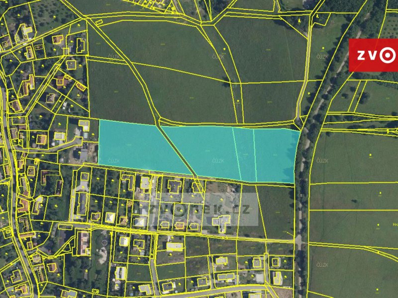 Velký územní celek k výstavbě RD (18 049 m2) - Kudlov, vhodný i k investici