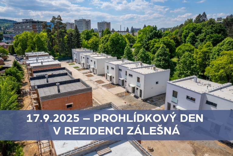 Prohlídkový den v Rezidenci Zálešná – přijďte si prohlédnout svůj budoucí domov