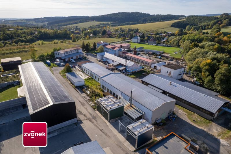 Prodej výrobního areálu se sušárnou na dřevo a s pozemky 6069 m², Valašské Příkazy