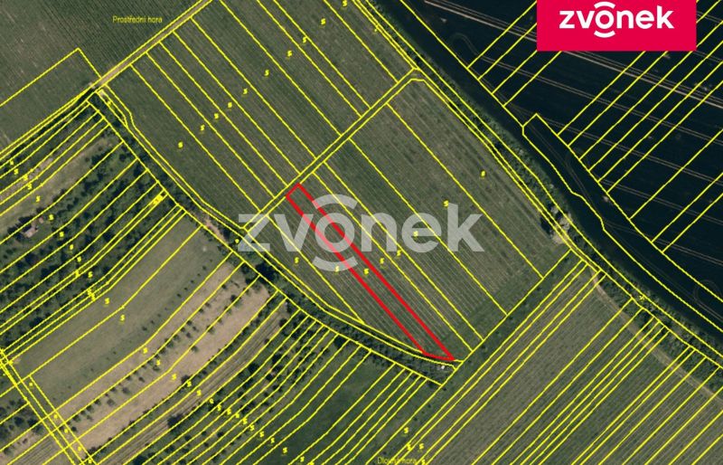 Prodej specifického pozemku 1 491 m², Uherské Hradiště - Mařatice