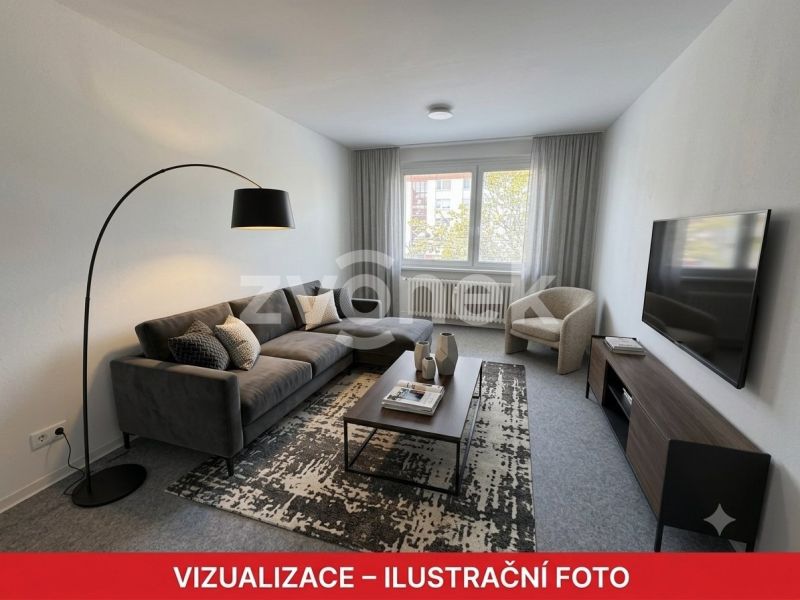 Pronájem bytu 2+1 obklopené zelení U Trojáku ve Zlíně.