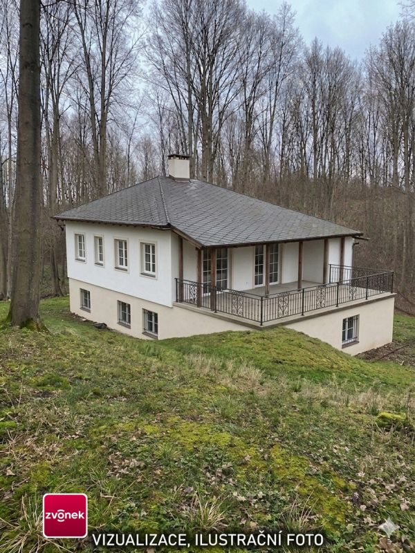 Dvoupodlažní rekreační chata na polosamotě s rozsáhlými pozemky 2,5 ha v Halenkovicích