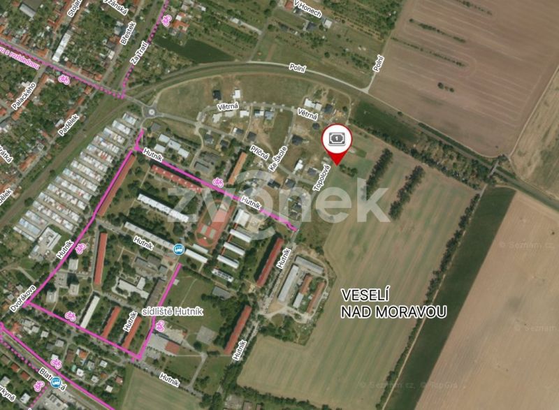 Prodej stavebního pozemku 598 m², Veselí nad Moravou