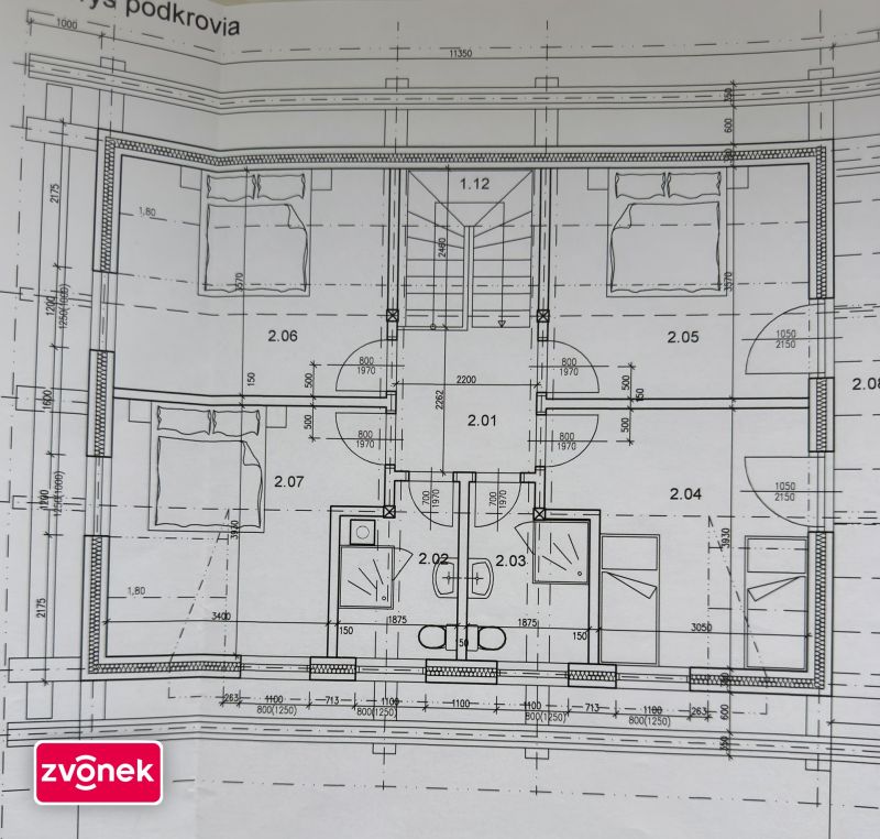 Pozemek se základovou deskou a projektem chaty, Lazy pod Makytou