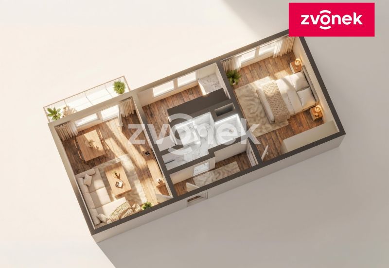 Prodej bytu 2+1 52 m², Otrokovice