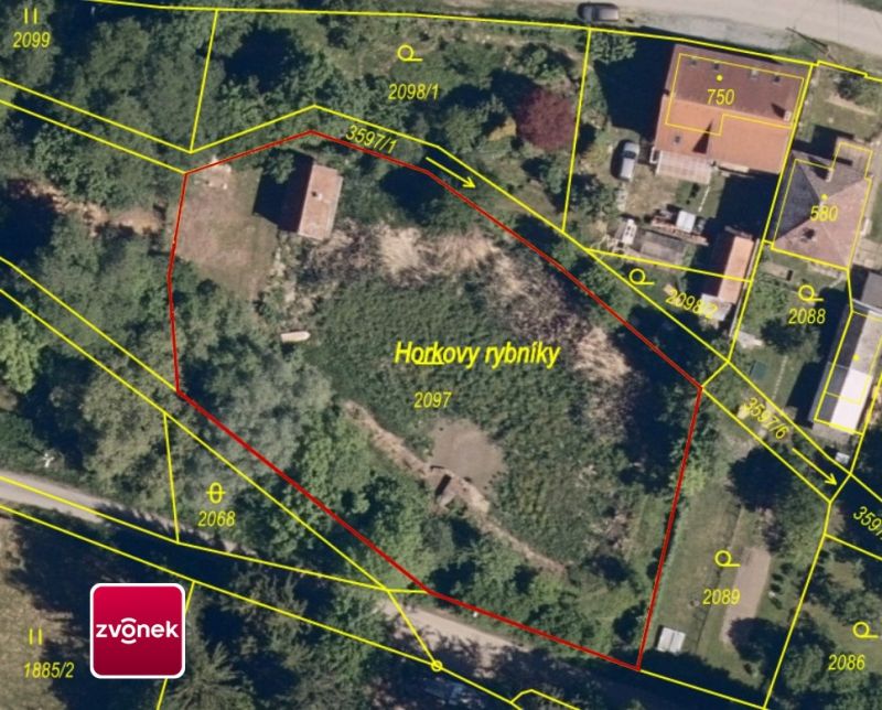Prodej rybníku 2 136 m², Halenkovice
