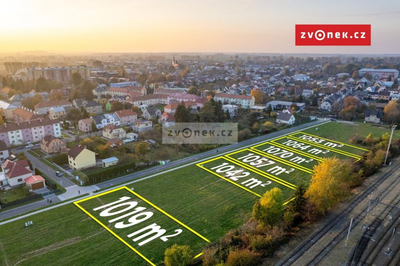 Prodej stavebního pozemku 1 019 m², Hulín