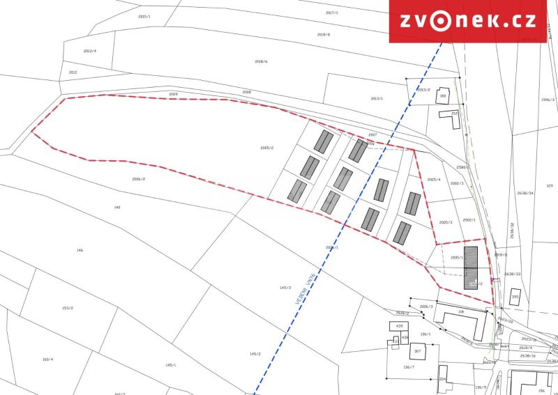 Prodej stavebního pozemku 18 988 m², Ludkovice