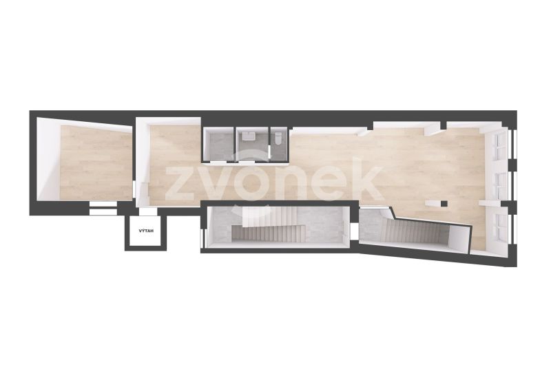 Pronájem obchodních / kancelářských prostor 108 m², ulice Rašínova, Zlín