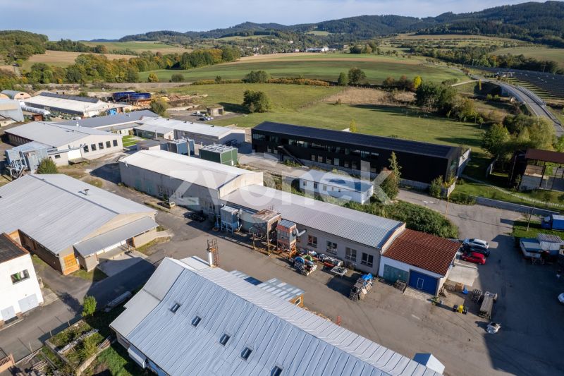 Prodej výrobního areálu se sušárnou na dřevo a s pozemky 6069 m², Valašské Příkazy