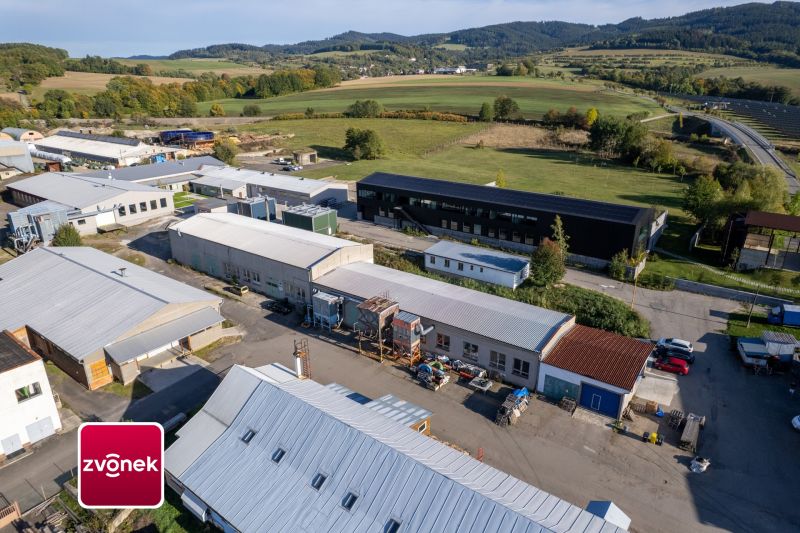 Prodej výrobního areálu se sušárnou na dřevo a s pozemky 6069 m², Valašské Příkazy