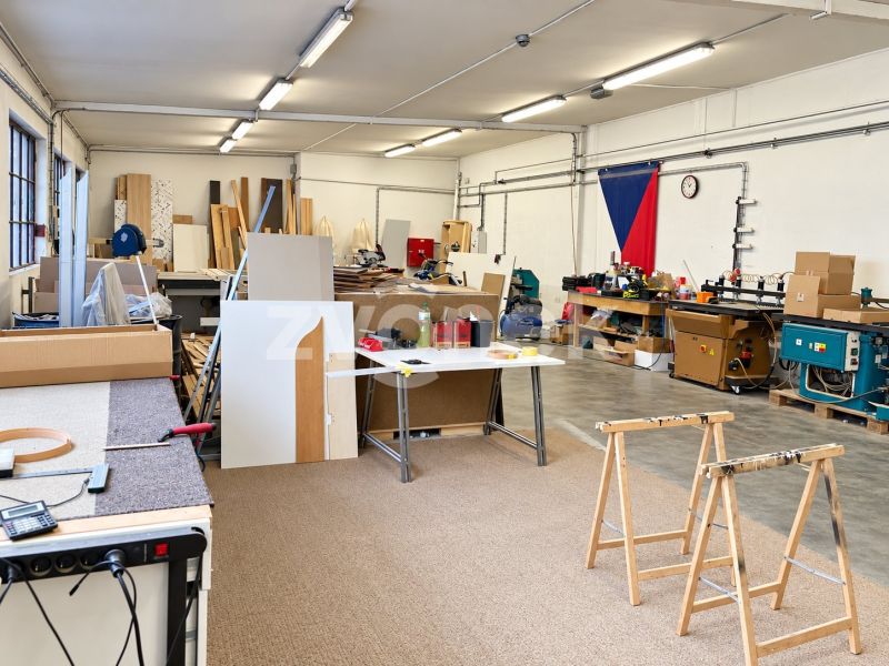 Pronájem výrobních a skladovacích prostor 160 m² – Baťův areál, 77. budova, Zlín