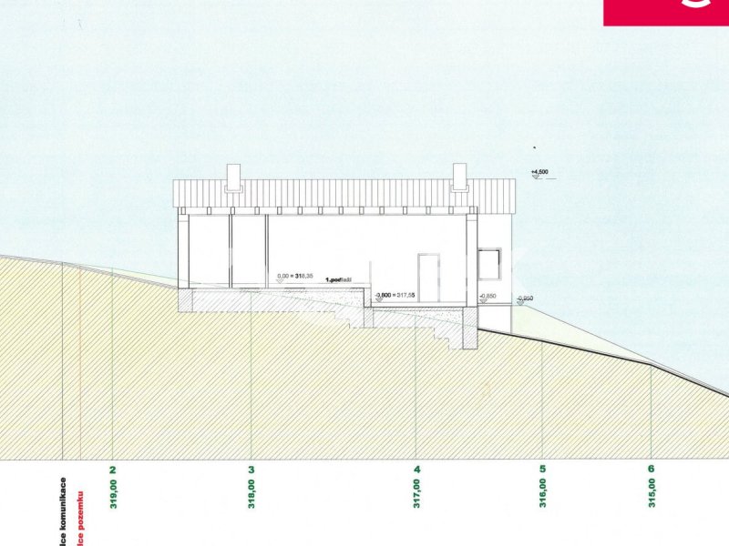 Prodej stavebního pozemku v Březnici s plánem domu
