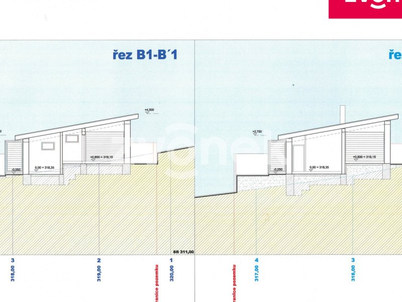 Prodej stavebního pozemku v Březnici s plánem domu
