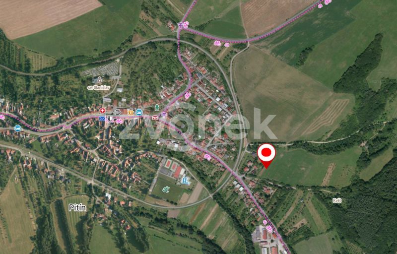 Prodej stavebního pozemku 2 007 m², Pitín