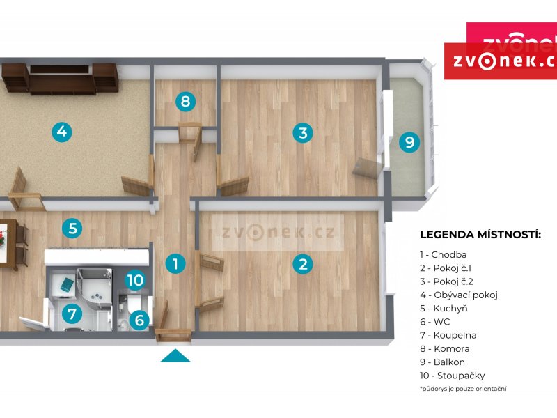 Prodej bytu 3+1 po rekonstrukci v ideální lokalitě centra Otrokovic