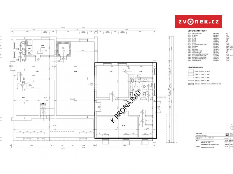 Pronájem komerčního prostoru 79 m², Zlín