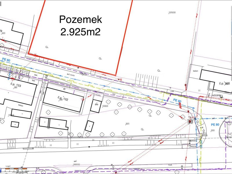 Pozemek k výstavbě rodinného domu Bohuslavice