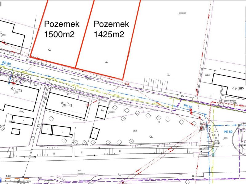 Pozemek k výstavbě rodinného domu Bohuslavice