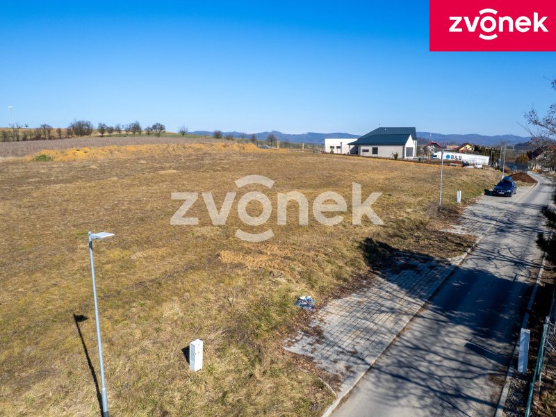 Stavební pozemek, zasíťovaný, Racková u Zlína