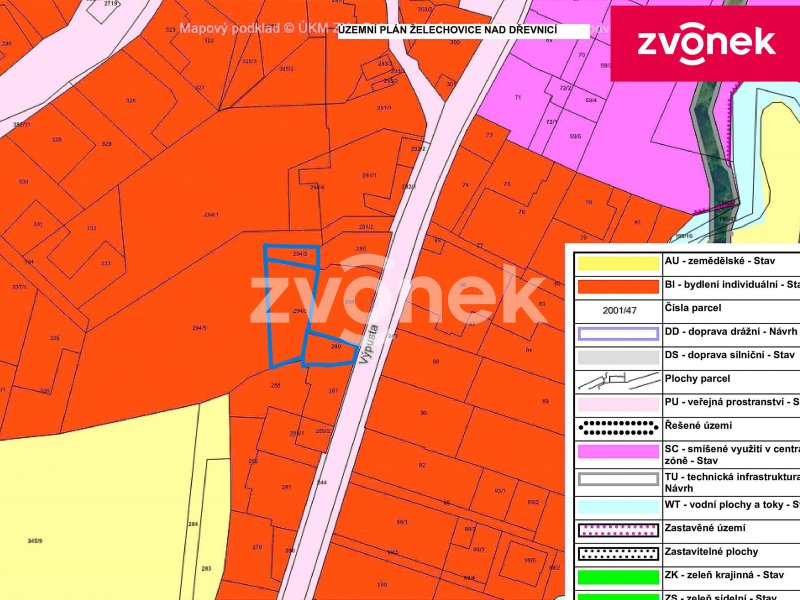 Toužíte po klidu Želechovic, ale s rychlým dosahem Zlína a výrazně nižší cenou? Nově v nabídce stavební pozemek 685m² ve Výpustě