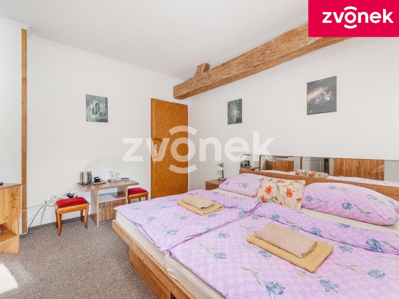 Investiční příležitost ve Fryštáku: Penzion a rozsáhlý stavební pozemek celkově s téměř 4200 m² na klidném místě!