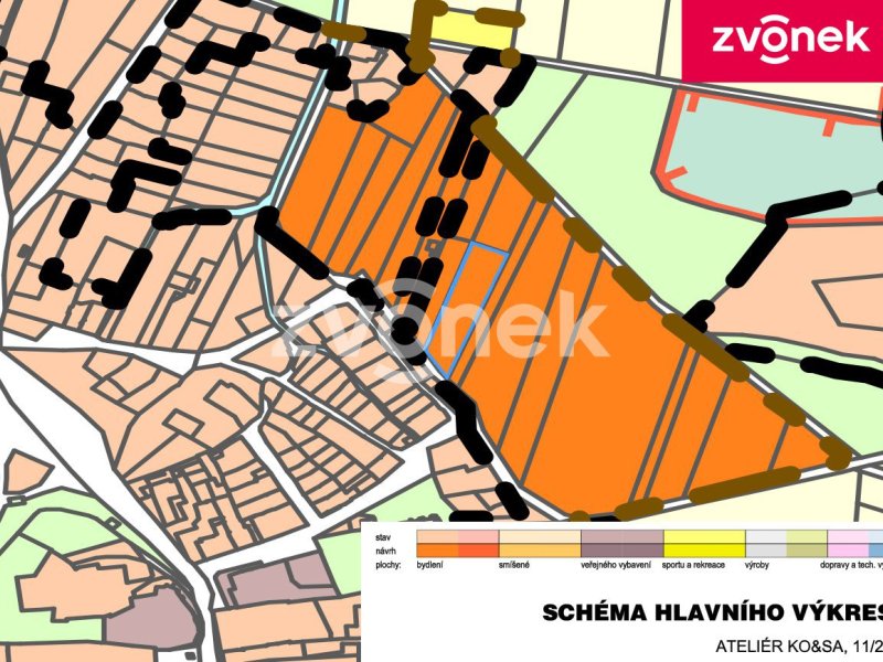 Stavební pozemek Těšnovice/KM