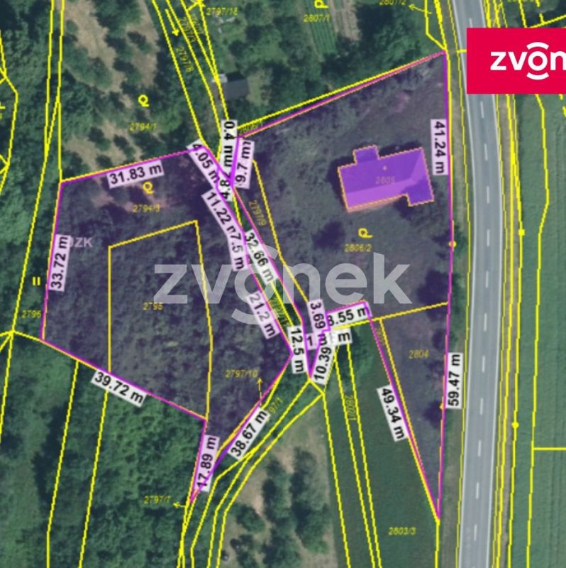 Prodej stavebního pozemku 4 667 m², Velká nad Veličkou