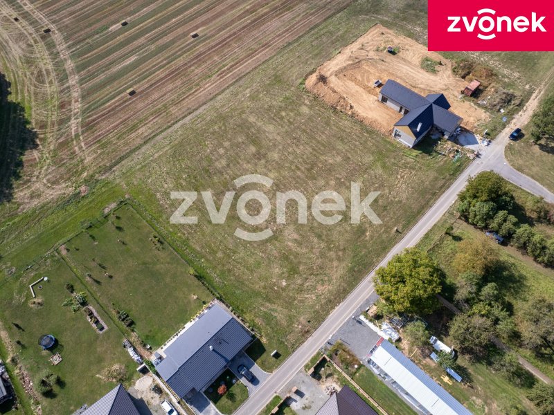 Stavební pozemek - 1290m2, Lubná u Kroměříže