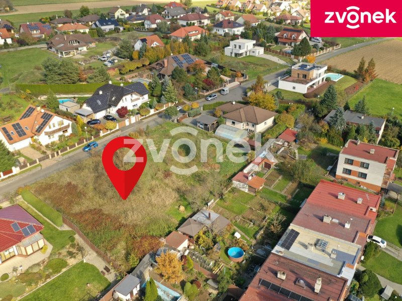 Atraktivní stavební pozemek Zlín - Kostelec, Jabloňová