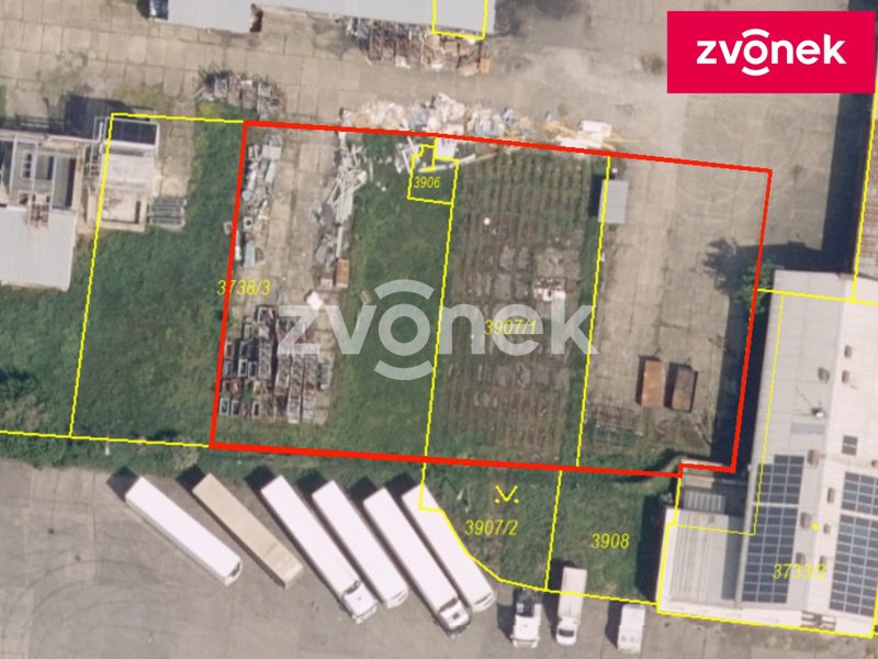 Pronájem části průmyslového areálu v Kunovicích.