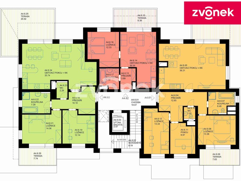 Novostavba bytu 4+kk Uherské Hradiště - ul. Zahrádky