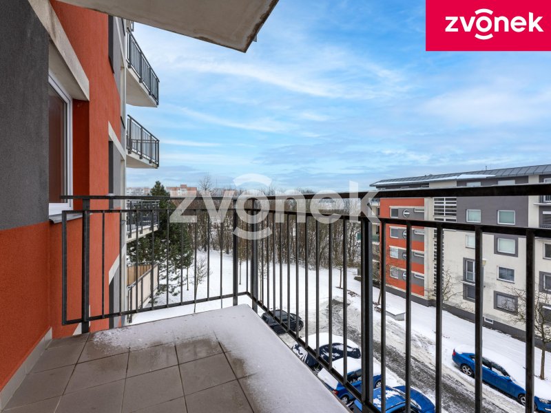 3+kk Zlín - Voženílkova, terasa + balkon, nádherný výhled