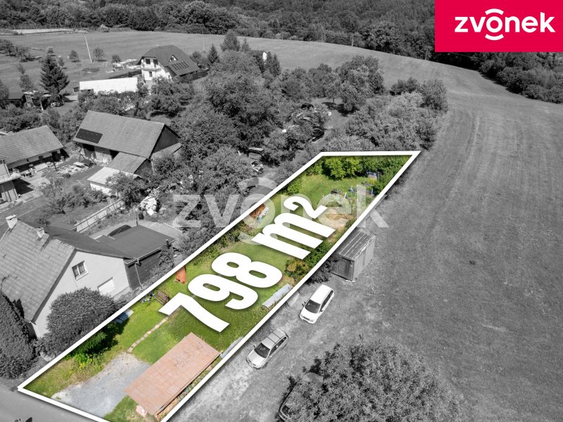 Stavební pozemek 798m², Veselá u Zlína