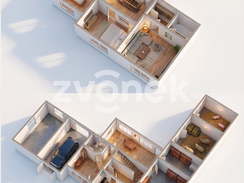 Prostorný rodinný dům se zahradou 1 050 m², garáží a velkým potenciálem – Bílovice u Uherského Hradiště