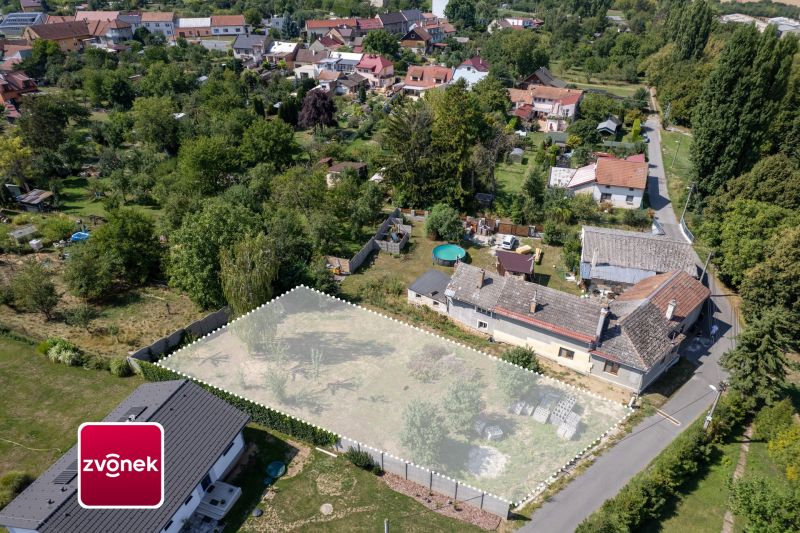 Prodej stavebního pozemku 800 m², Kroměříž - Těšnovice