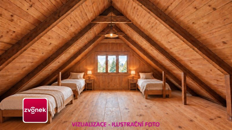 Domek k dokončení s možností rozšíření, pozemkem přes 1 000 m² a nádherným výhledem – Jaroslavice u Zlína