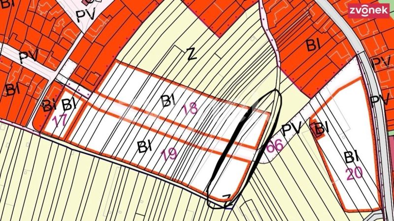 Prodej stavebního/investičního pozemku 2 143 m², Zlechov