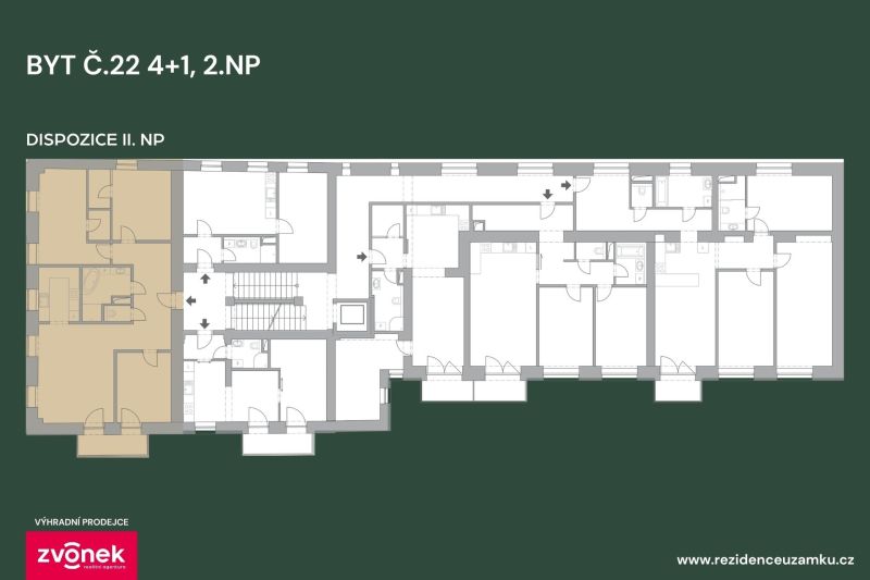 Prodej nového bytu 4+1 109 m², Vsetín