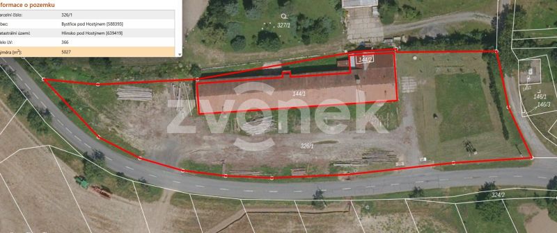 Investice Prodej zemědělského objektu 1 600 m², Bystřice pod Hostýnem - Hlinsko pod Hostýnem