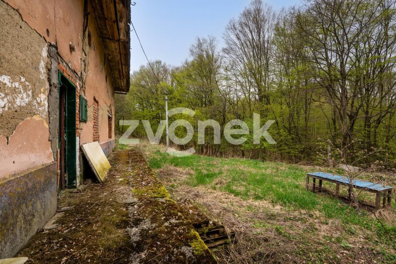 Výjimečný pozemek s domem na samotě u lesa, Březnice u Zlína