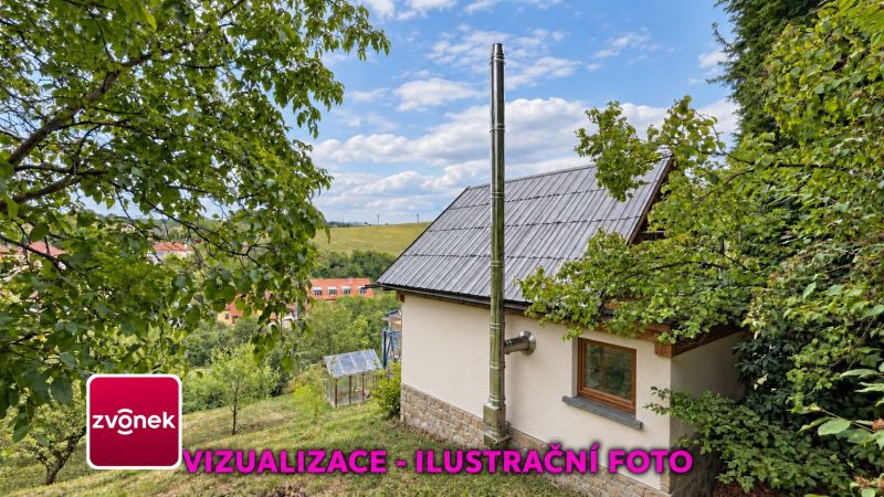 Domek k dokončení s možností rozšíření, pozemkem přes 1 000 m² a nádherným výhledem – Jaroslavice u Zlína