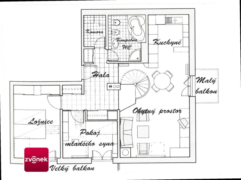 Nadstandardní byt 5+kk 121 m², Zlín