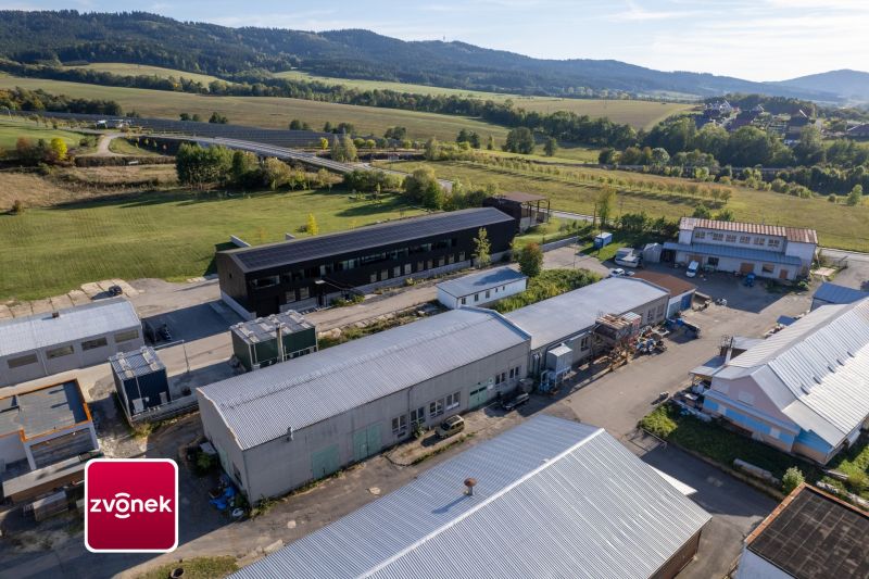 Prodej výrobního areálu se sušárnou na dřevo a s pozemky 6069 m², Valašské Příkazy