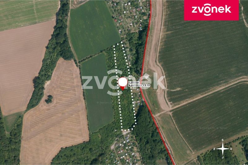 Prodej pole 15 468 m², Zlín - Malenovice