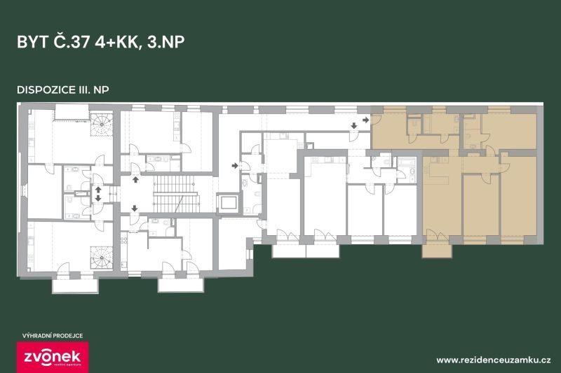 Prodej nového bytu 4+kk 121 m², Vsetín