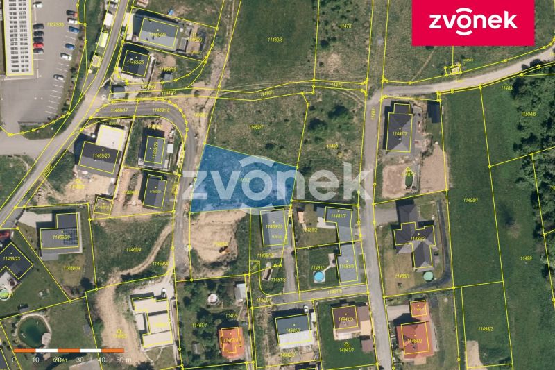 Prodej stavebního pozemku 1 091 m², Vsetín