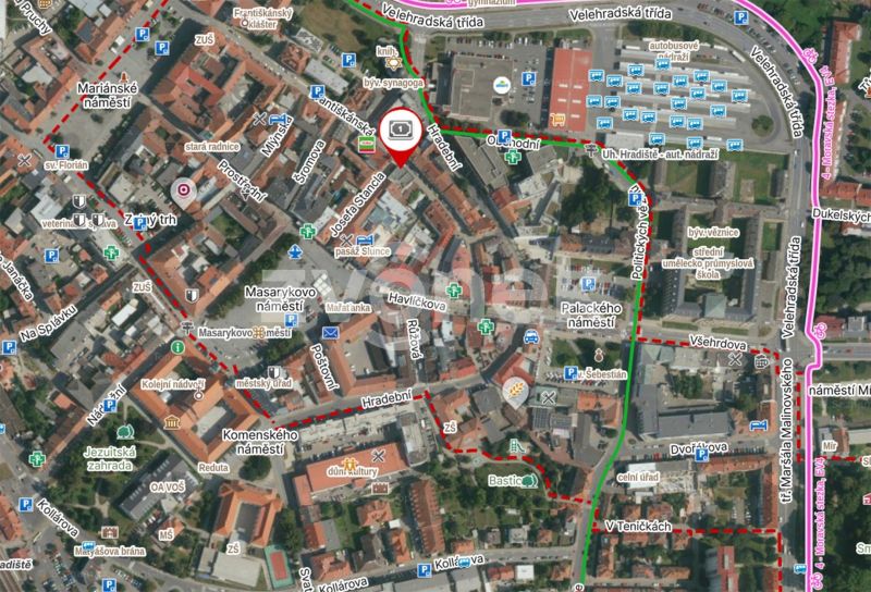 Pronájem lukrativního komerčního prostoru v centru Uh. Hradiště