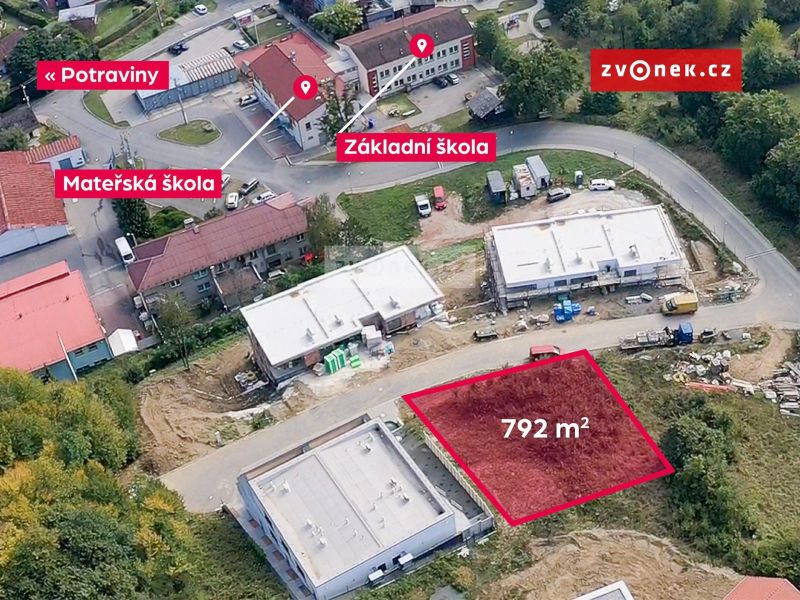 Prodej stavebního pozemku 792 m², Březnice