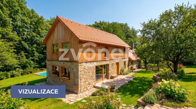 Výjimečný pozemek s domem na samotě u lesa, Březnice u Zlína